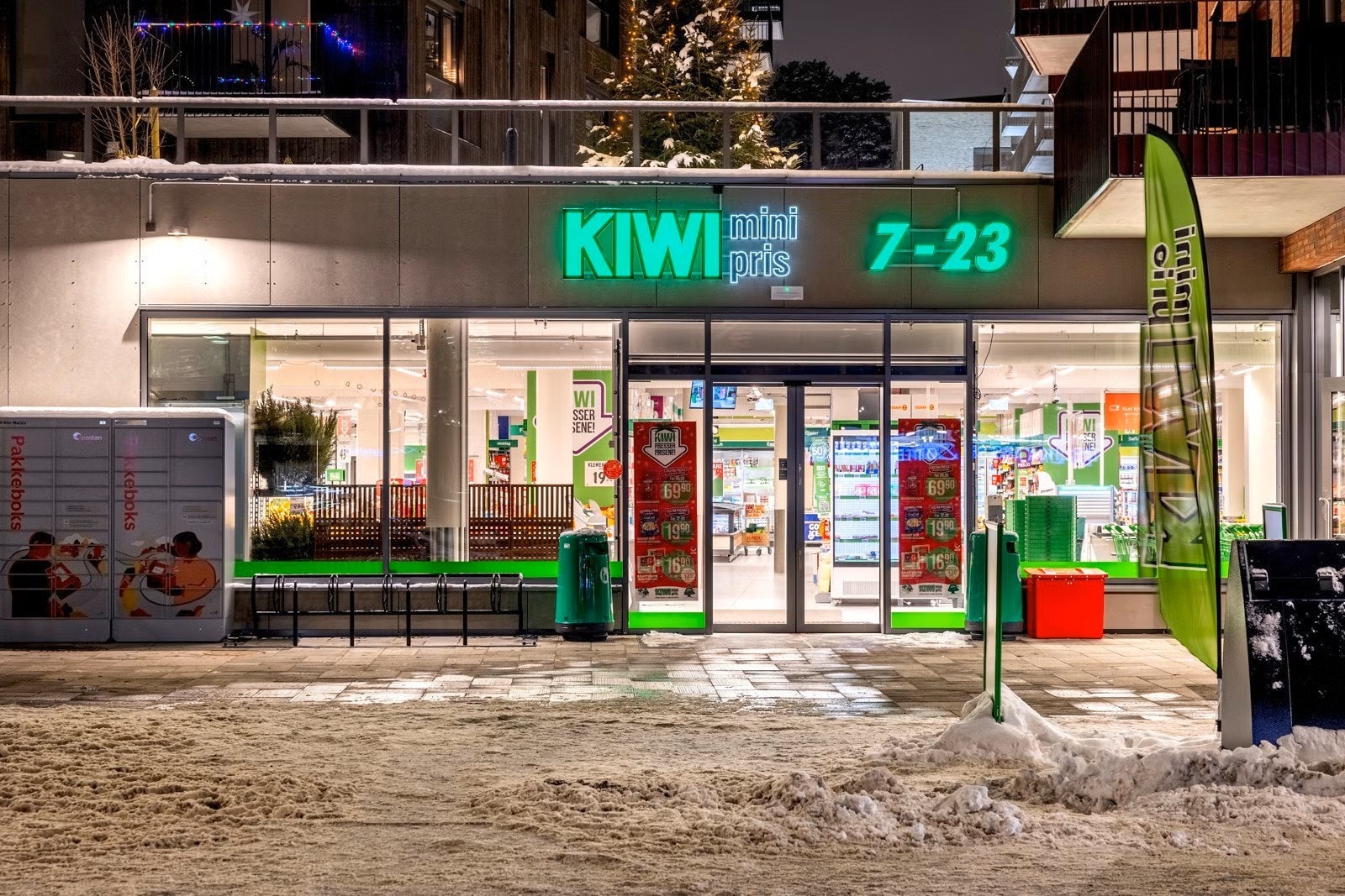 Denne nyåpnede Kiwibutikken ligger bare noen få minutters gange fra leiligheten. Galleribilde