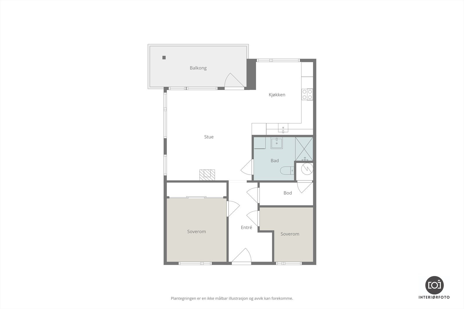 Plantegning Galleribilde