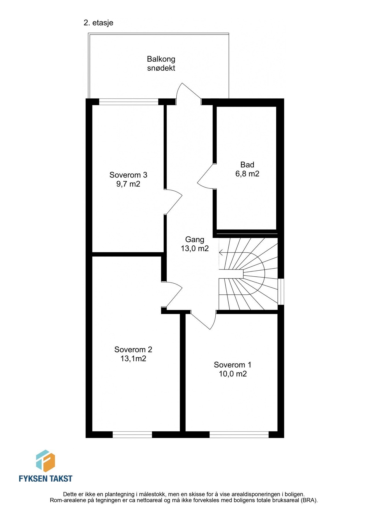 Planskisse 2.etasje. Galleribilde