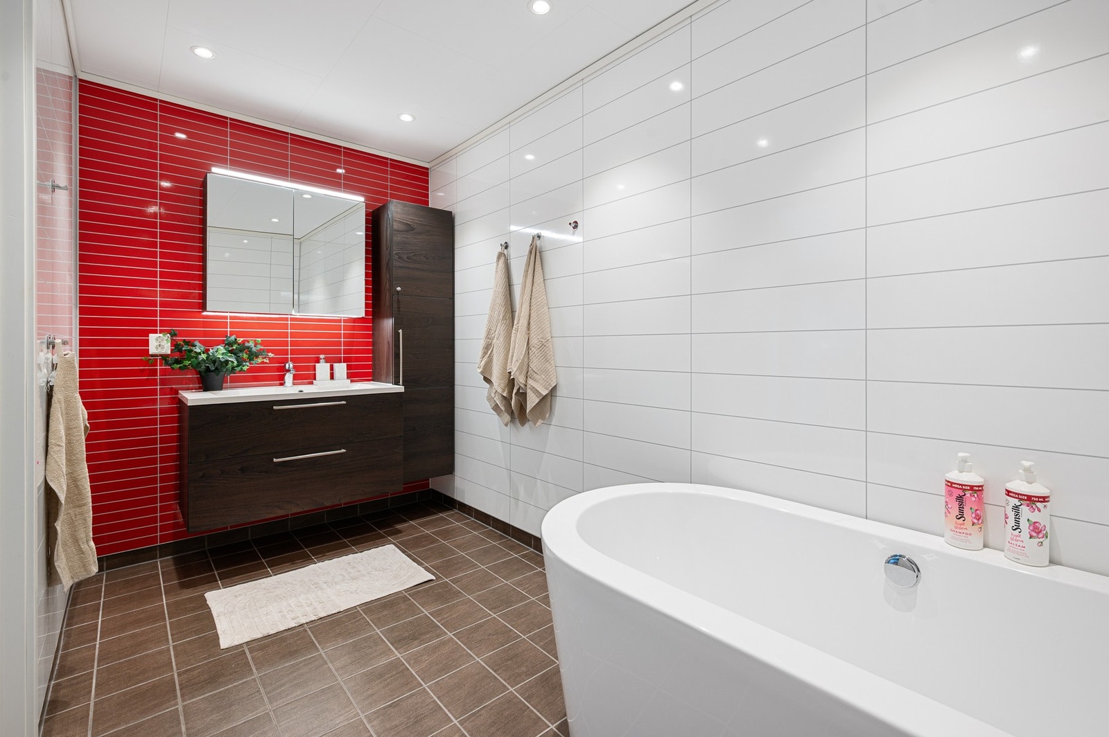 Det er et våtrom i alle etasjer. Galleribilde