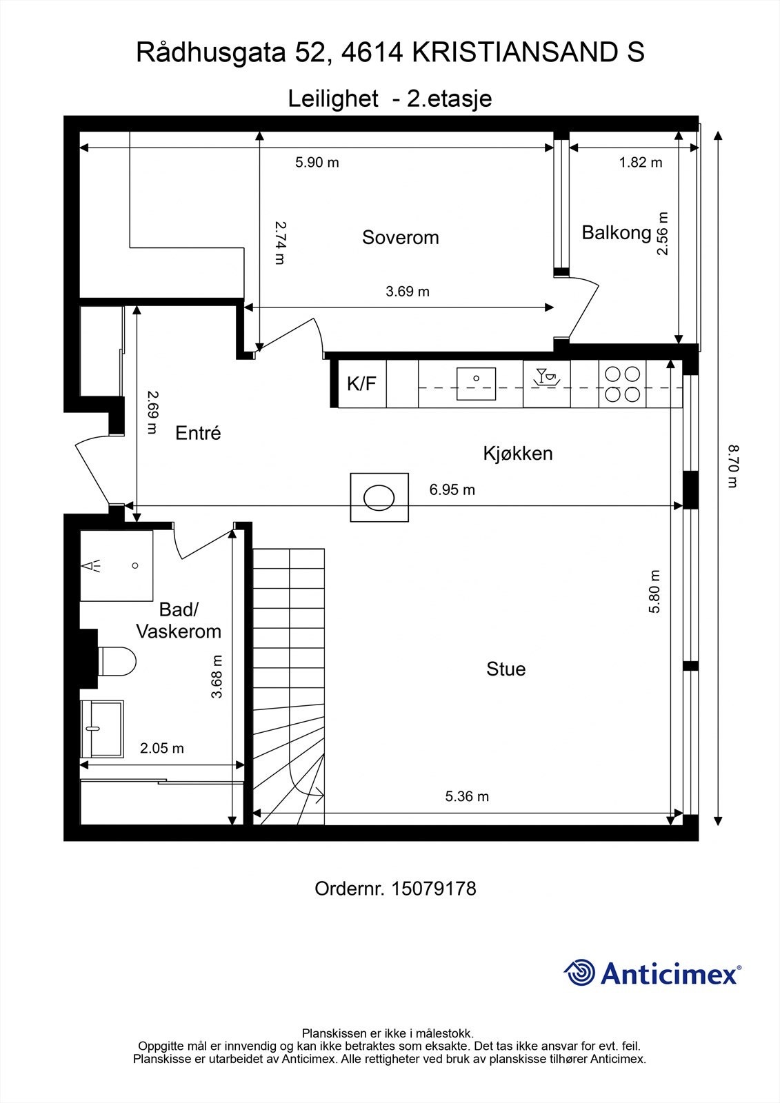 Plantegning - Hovedetasje Galleribilde