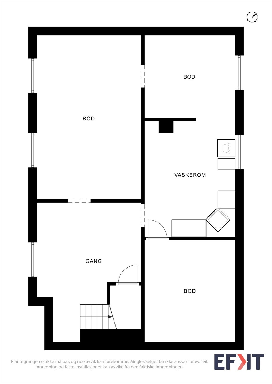 Plantegning kjeller Galleribilde