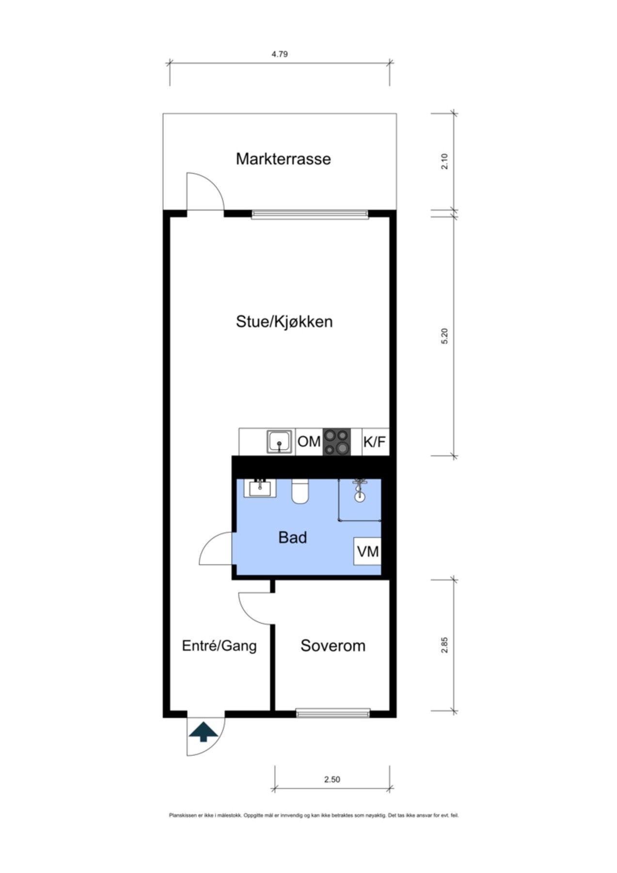 Plantegning 1. Etasje. Galleribilde