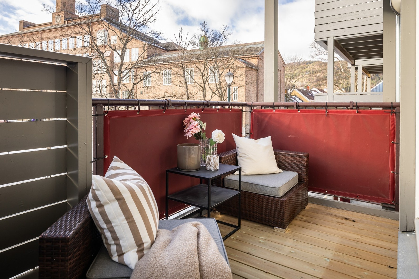 Verandaen er 5,4 kvm. Galleribilde