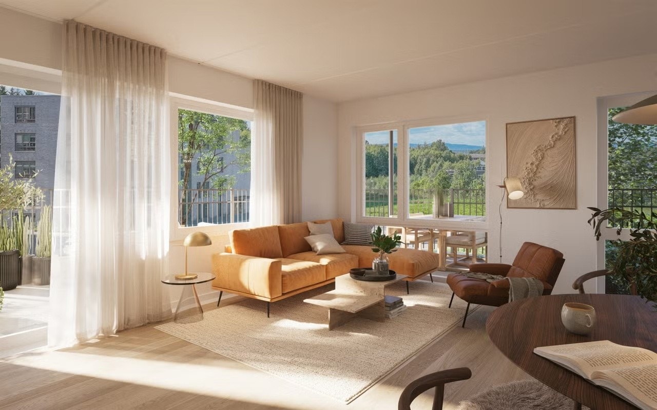 Velkommen til Tamburparken i Ski - 2-roms leilighet i 1.etasje med stor terrasse. Bilde er ment som illustrasjon og avvik kan forekomme - se leveransebeskrivelse og plantegning for detaljer om leiligheten Galleribilde