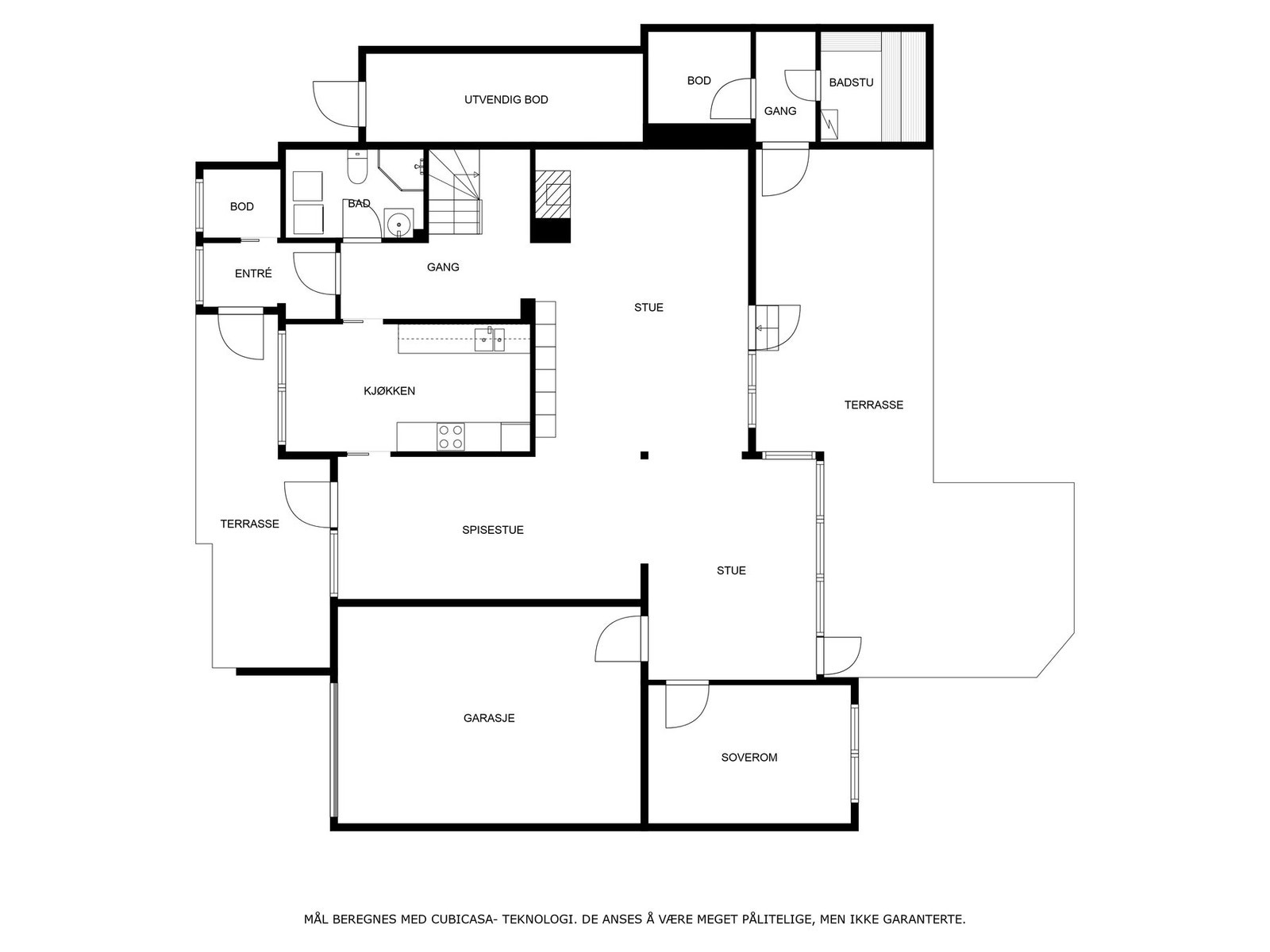 Plantegning 1. etasje Galleribilde