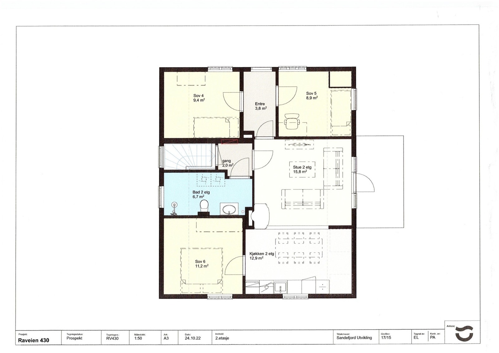 Plantegning 2.etasje Galleribilde