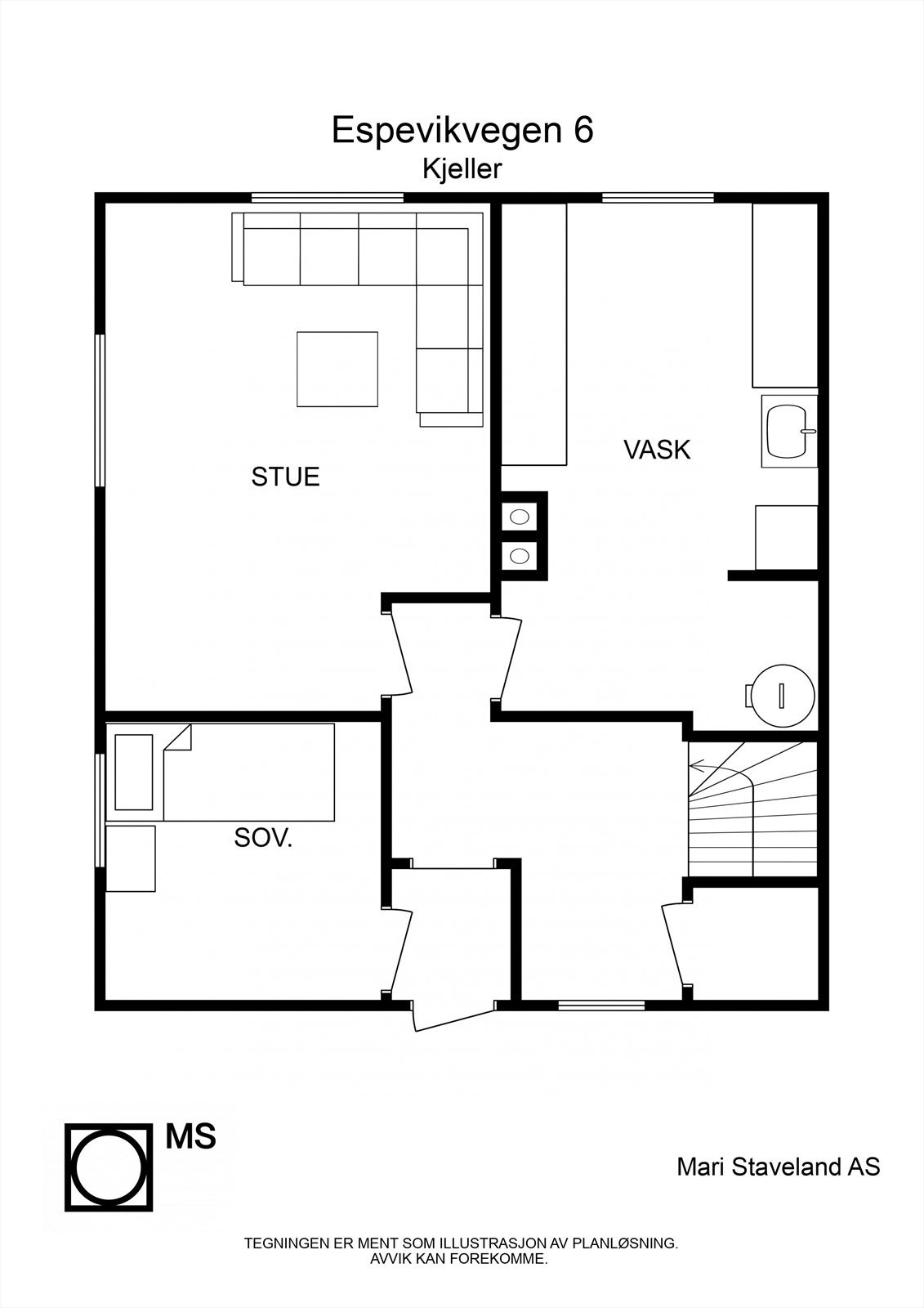 Espevikvegen 6 - 2D - Kjeller - Letterhead Galleribilde