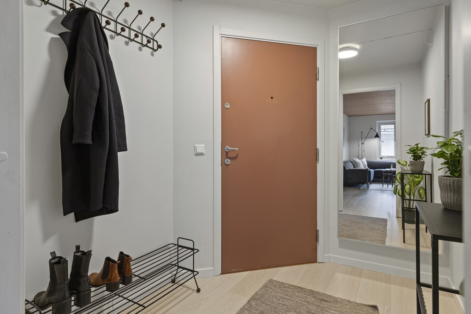 Leiligheten har en svært praktisk og gjennomtenkt planløsning. Galleribilde