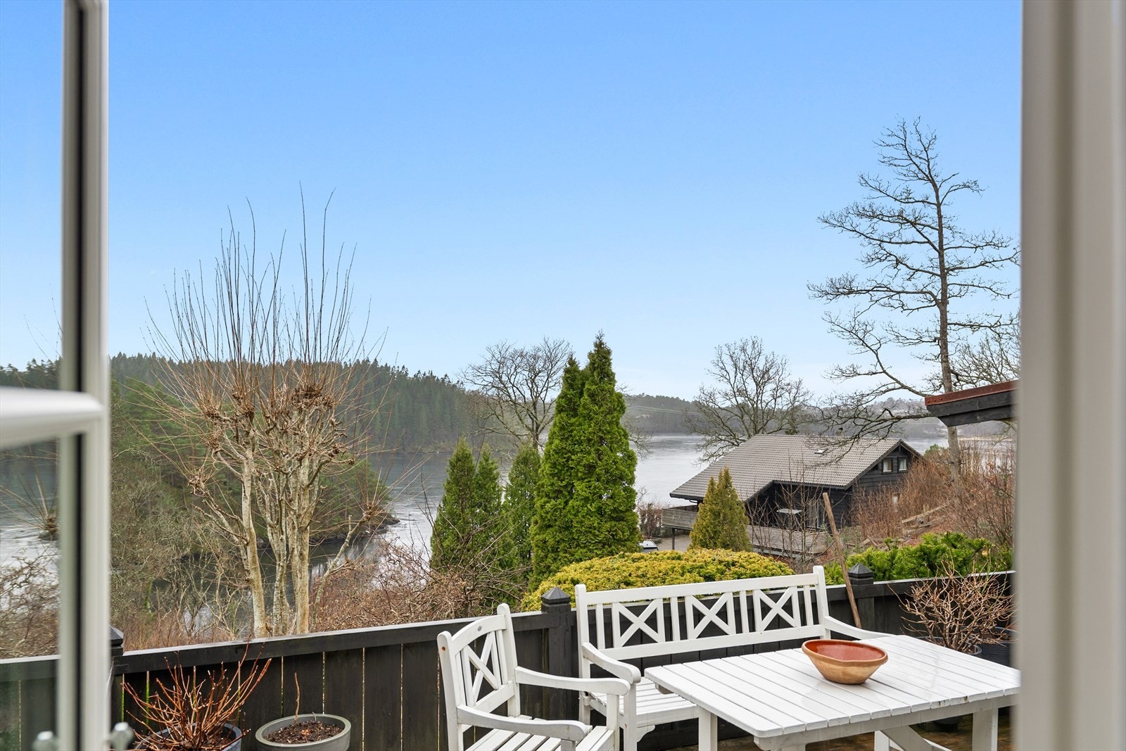 Utsikt fra hovedsoverom Galleribilde