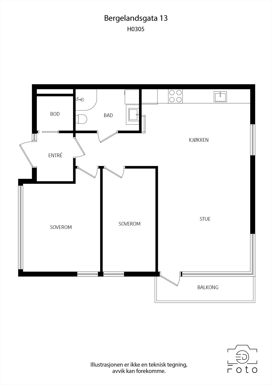 Plantegning Galleribilde