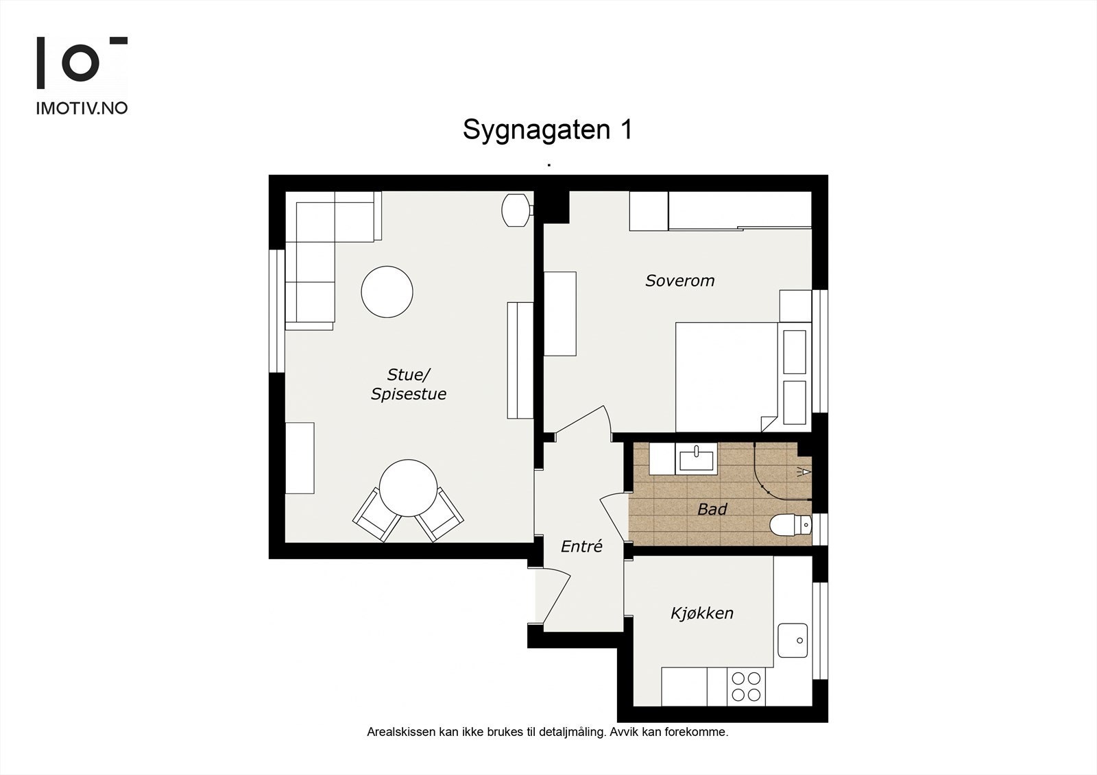 - Plantegning. I tillegg disponerer leiligheten tre eksterne boder - Galleribilde