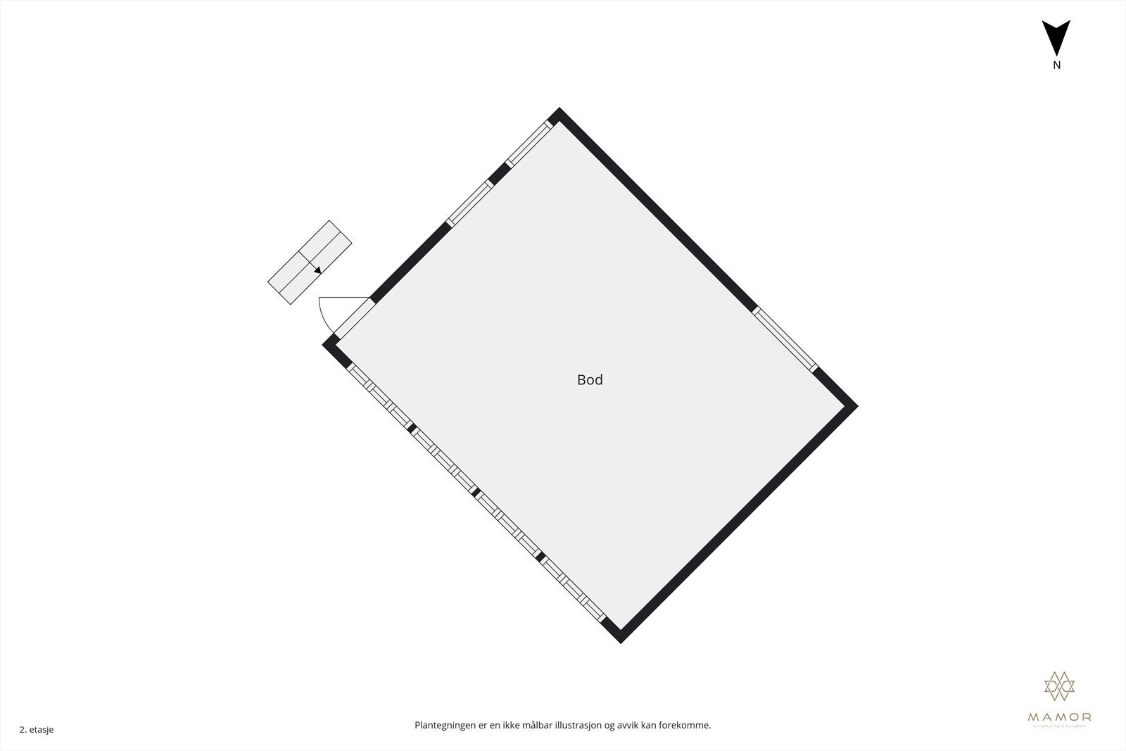 Plantegning uthus Galleribilde