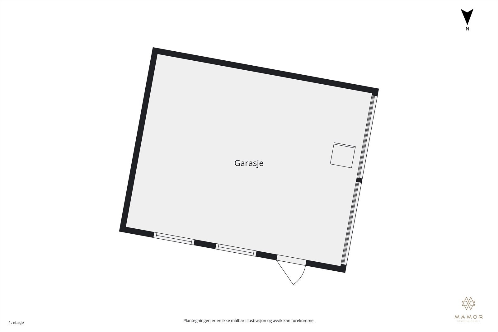 Plantegning garasje Galleribilde