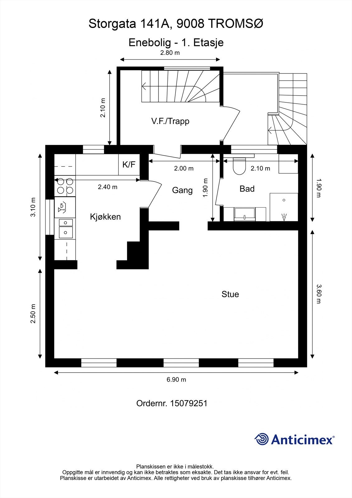 Plantegning 1. Etasje Galleribilde