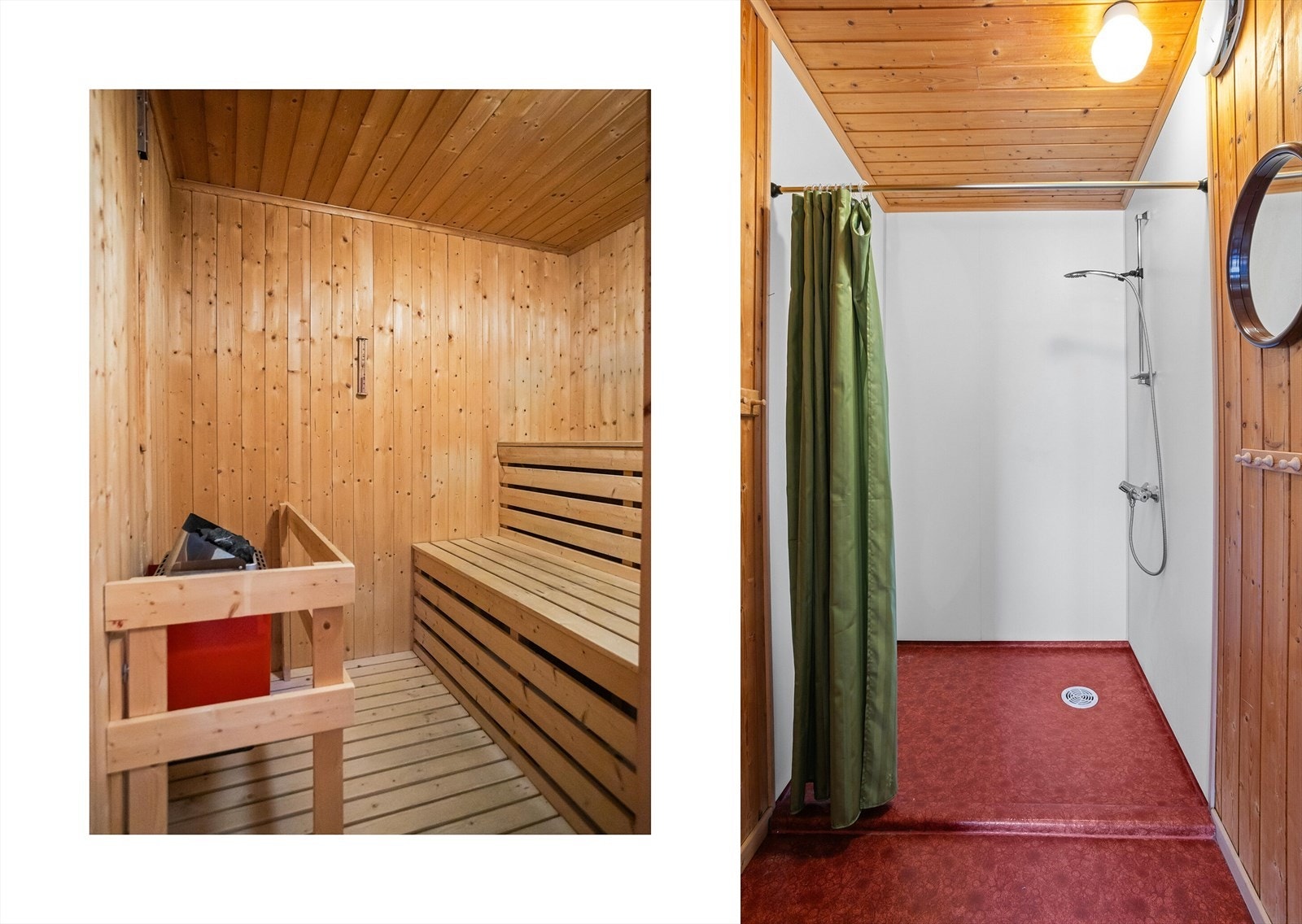 Dusj og badstue i u.etg. Rommet er ikke omsøkt. Galleribilde