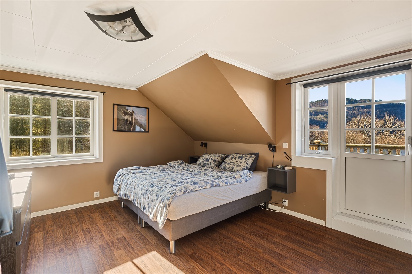 I andre etasje finner man tre gode soverom Galleribilde