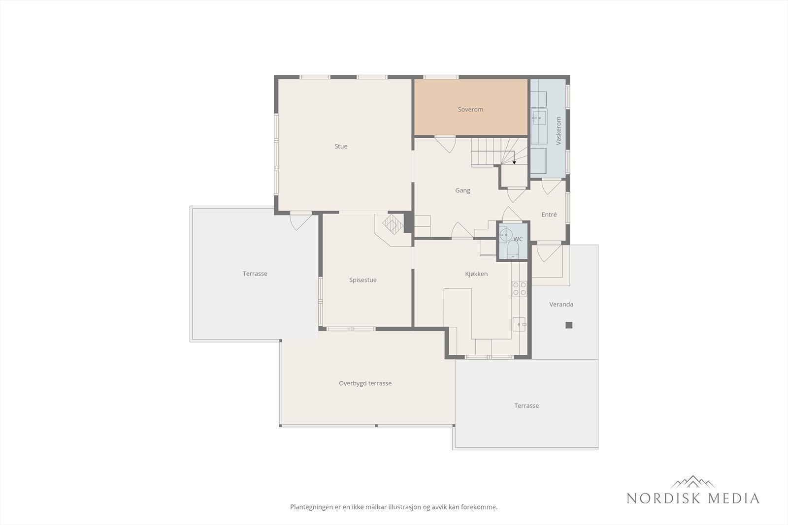 Plantegning 1. etg. Galleribilde