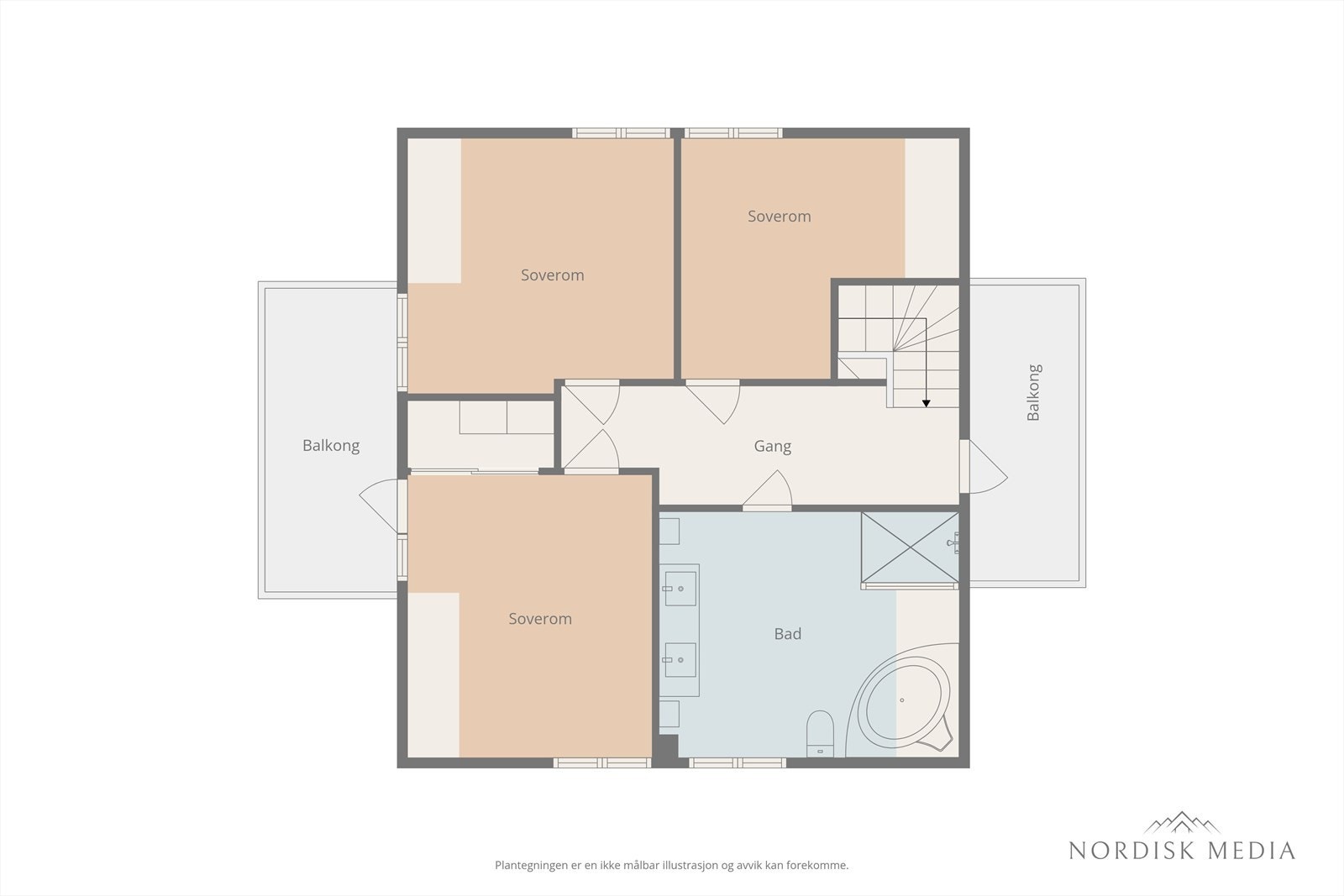 Plantegning 2. etg. Galleribilde