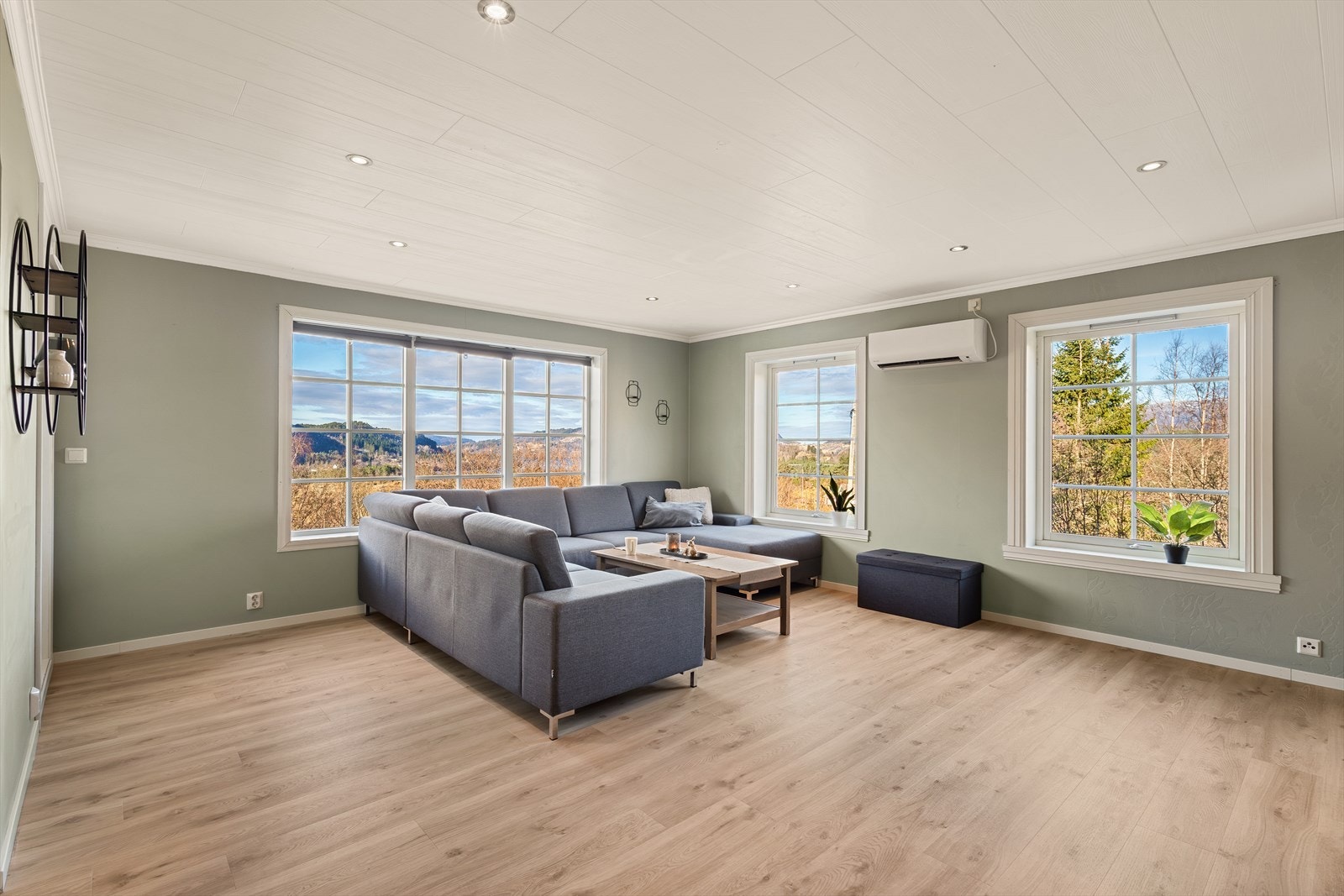 Romslig og lun stue på ca. 40 m² med gode møbleringsmuligheter Galleribilde