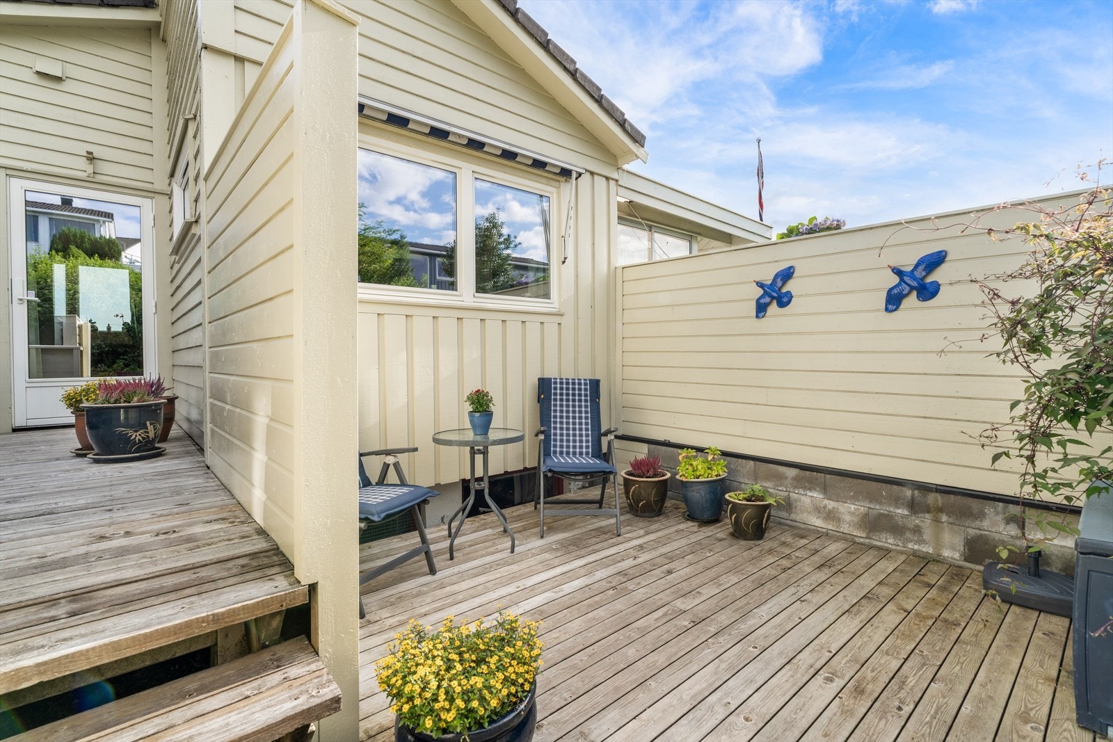 Terrasse på baksiden. Galleribilde