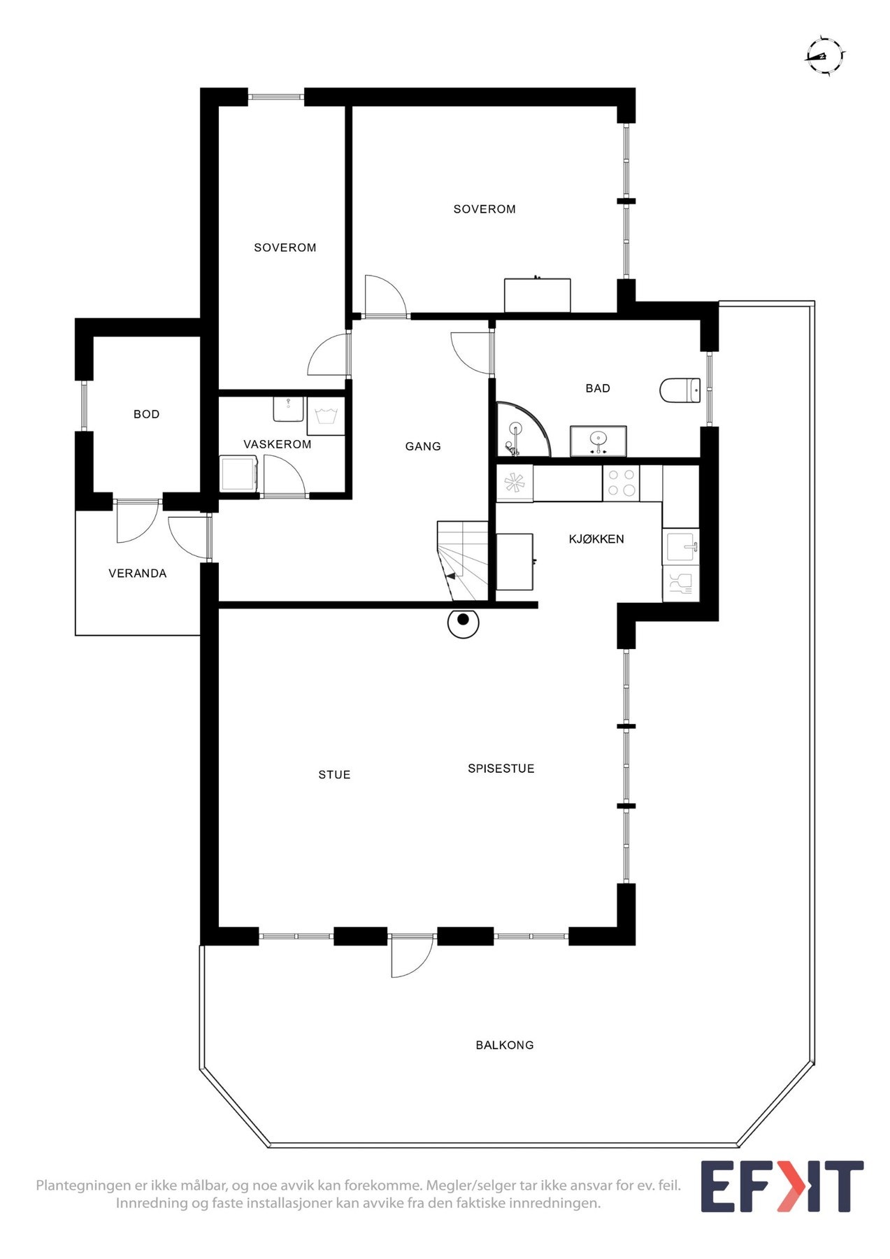 - Planskisse hovedetasje - Galleribilde