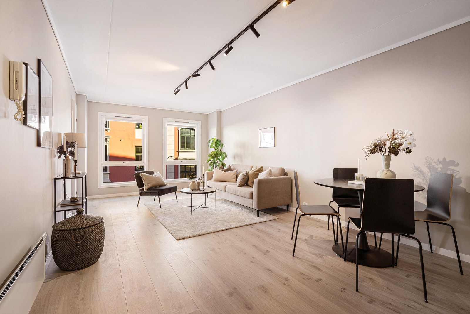 Meget luftig planløsning i leiligheten. Galleribilde