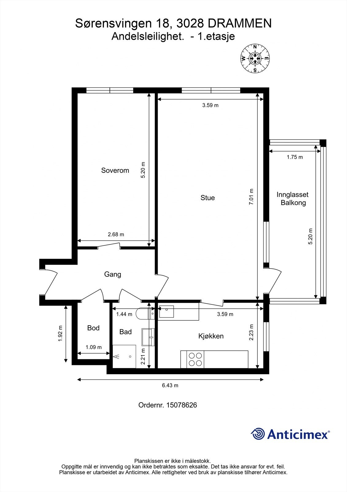 Plantegning - 1. etasje Galleribilde