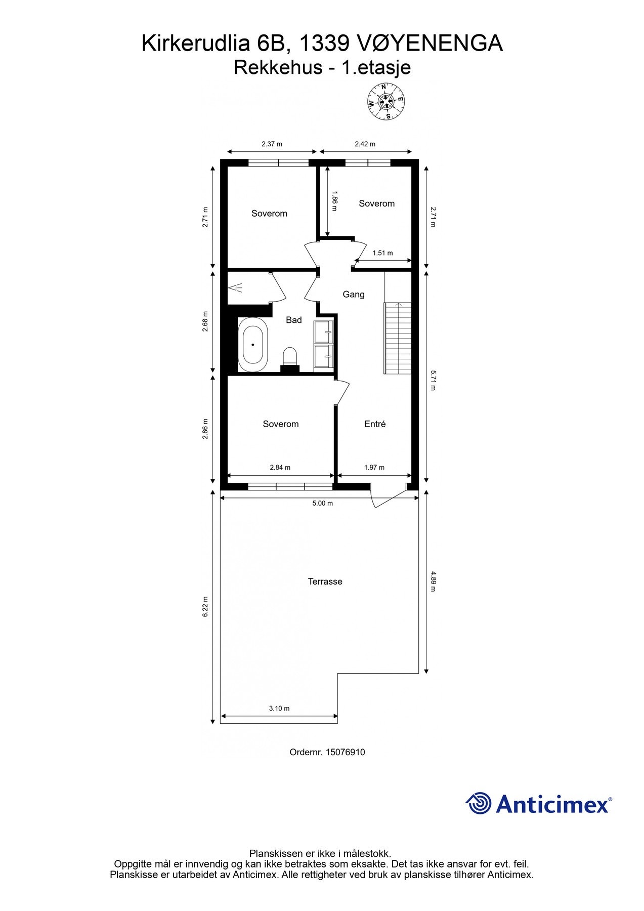 Plantegning 1. etasje Galleribilde