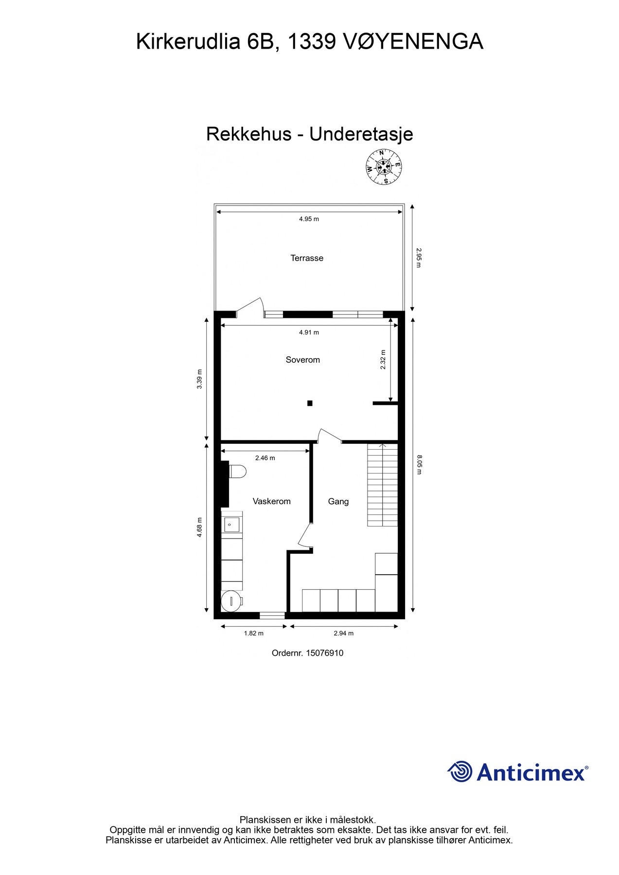 Plantegning underetasje Galleribilde