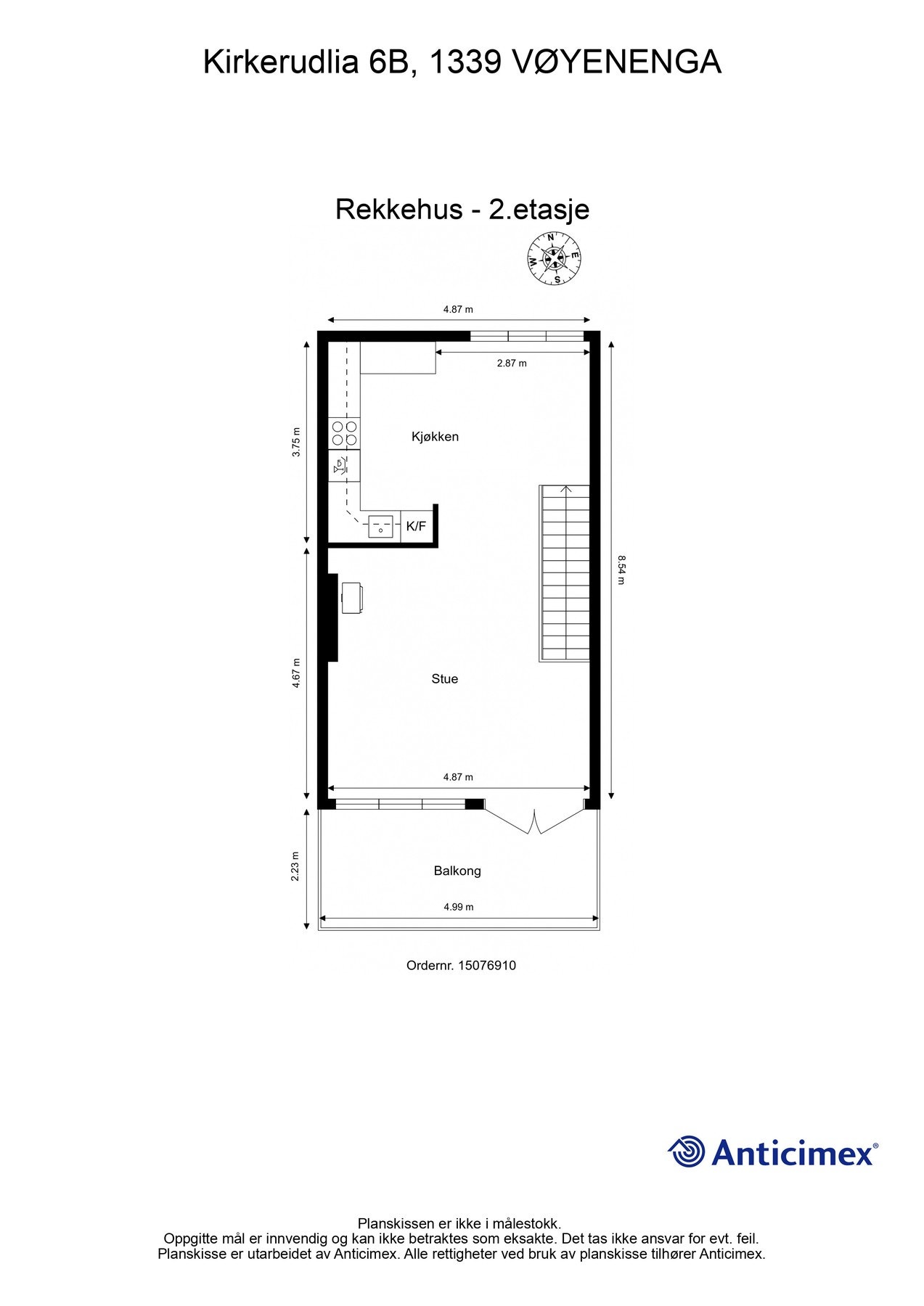 Plantegning 2. etasje Galleribilde