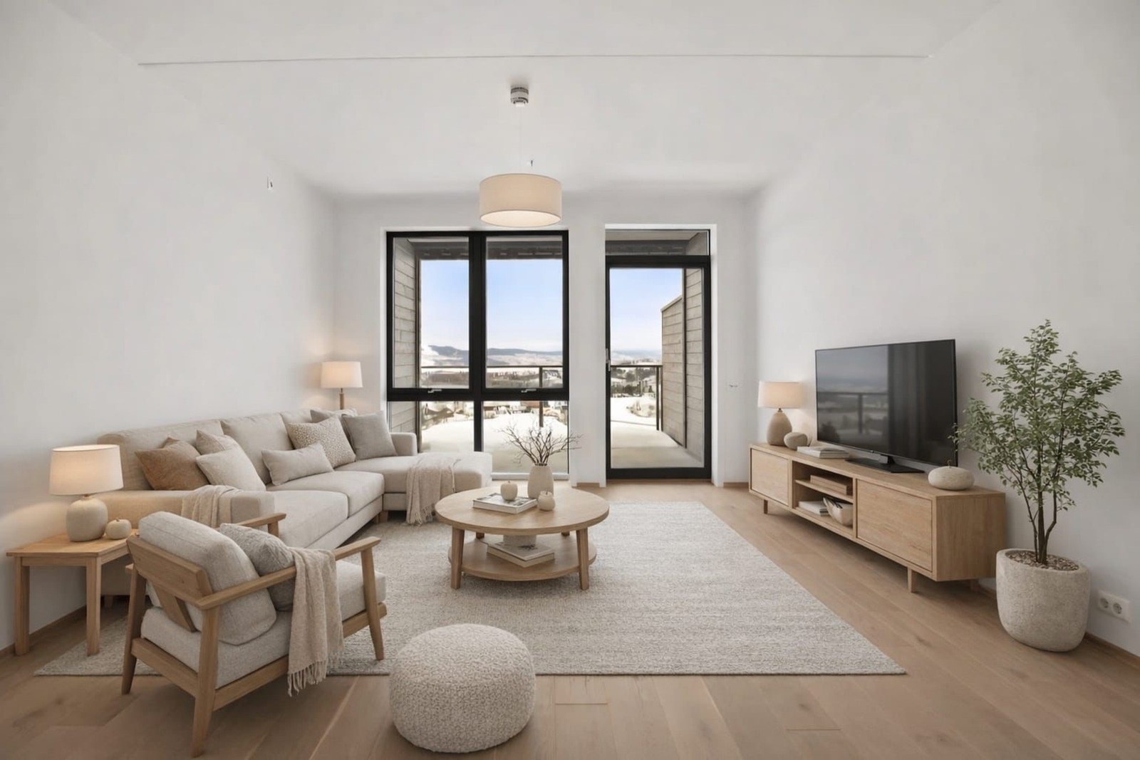 Velkommen til Trevaliglia 4!
Leiligheten er digitalt stylet ved bruk av AI. Galleribilde