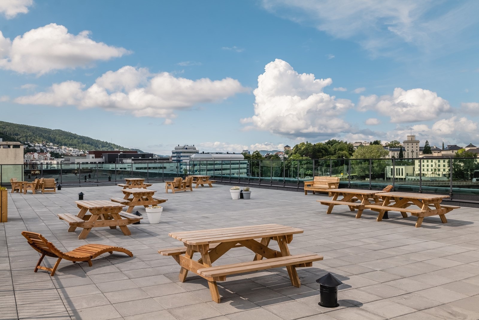 Borettslaget har felles takterrasse. Galleribilde