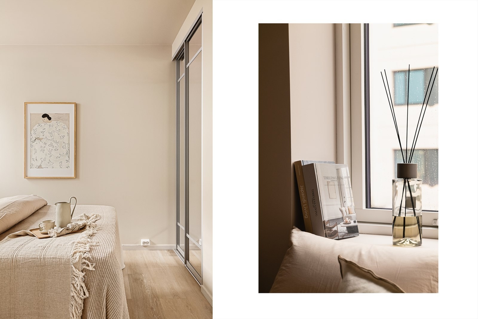 God lagringsplass i skyvedørsgarderobe. Galleribilde