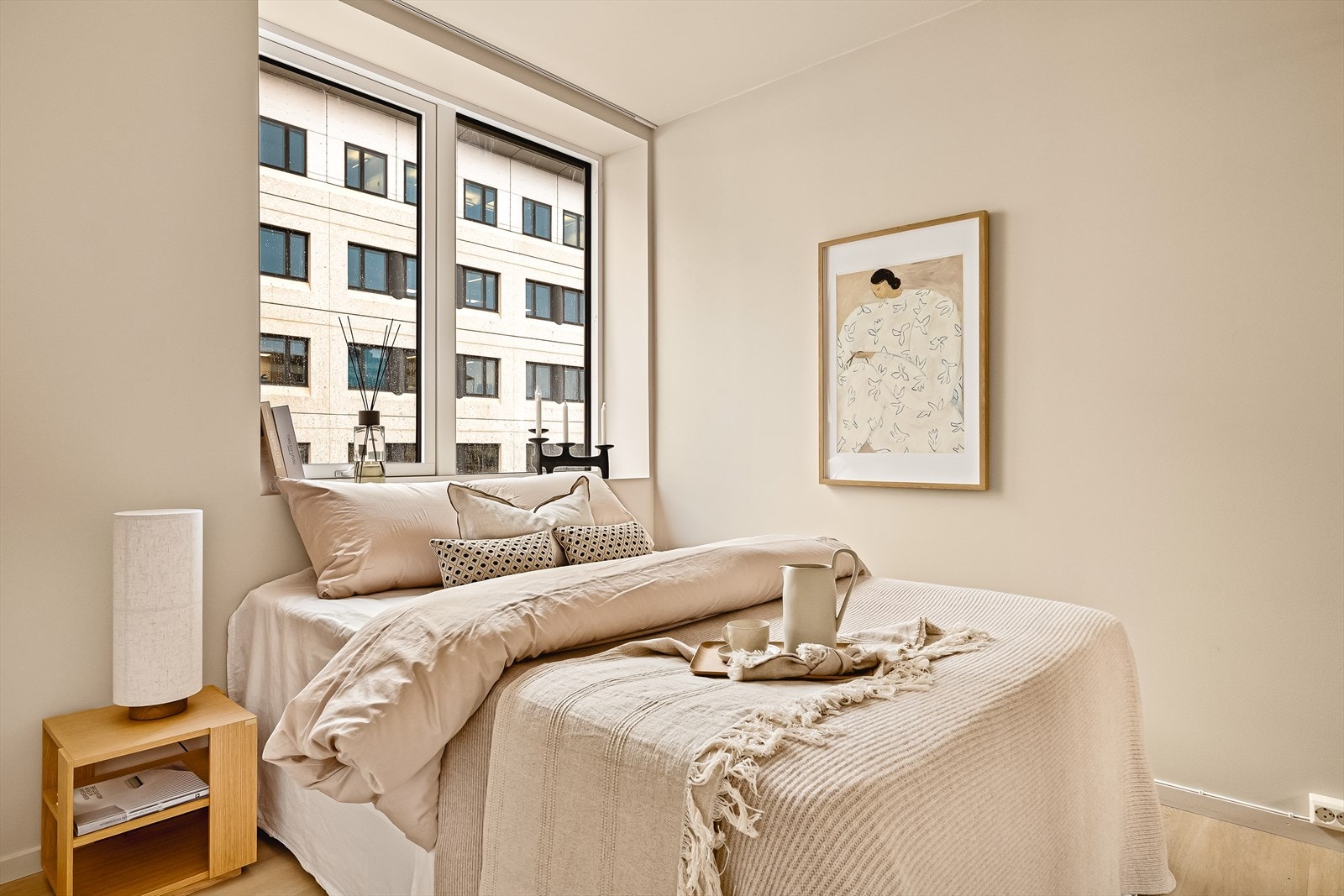 Soverommet måler 7,5 kvadratmeter. Galleribilde