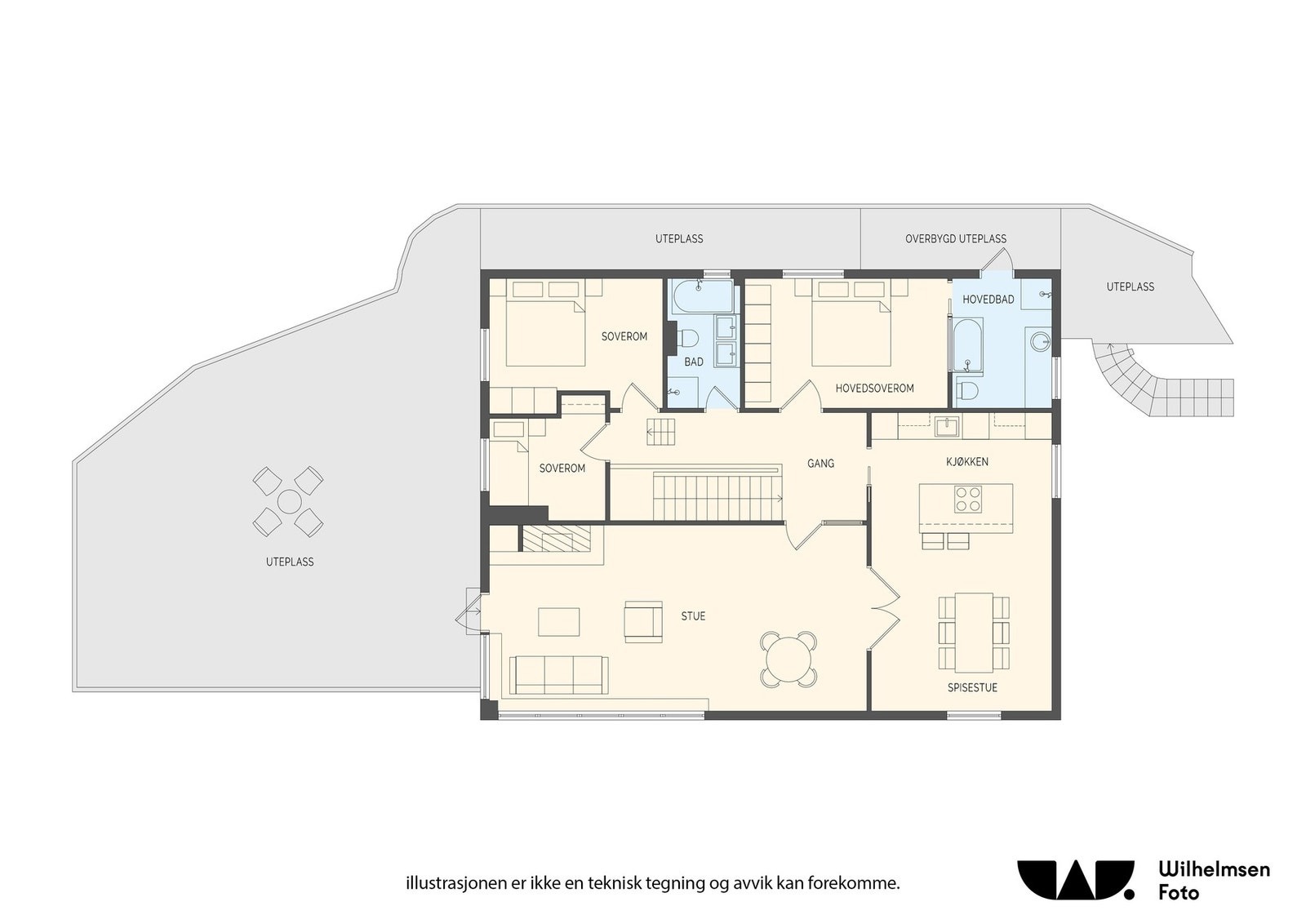 Planløsning første etasje Galleribilde