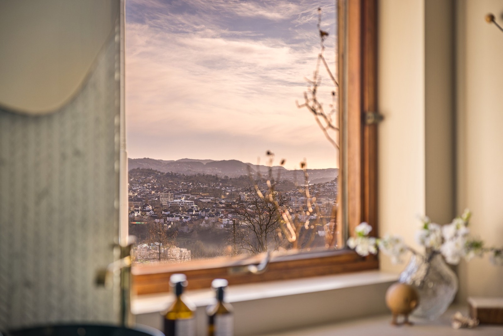 Fin utsikt sørover fra badet Galleribilde