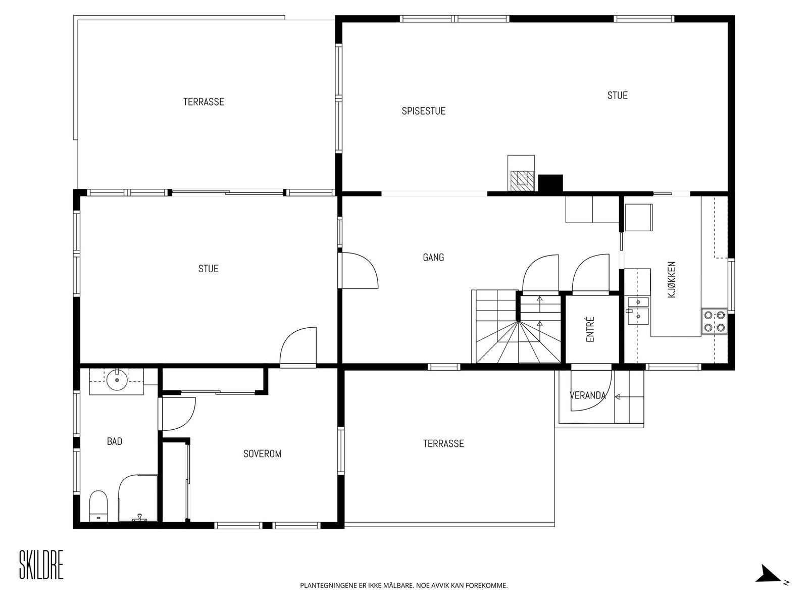 Plantegning for hovedplan. Galleribilde
