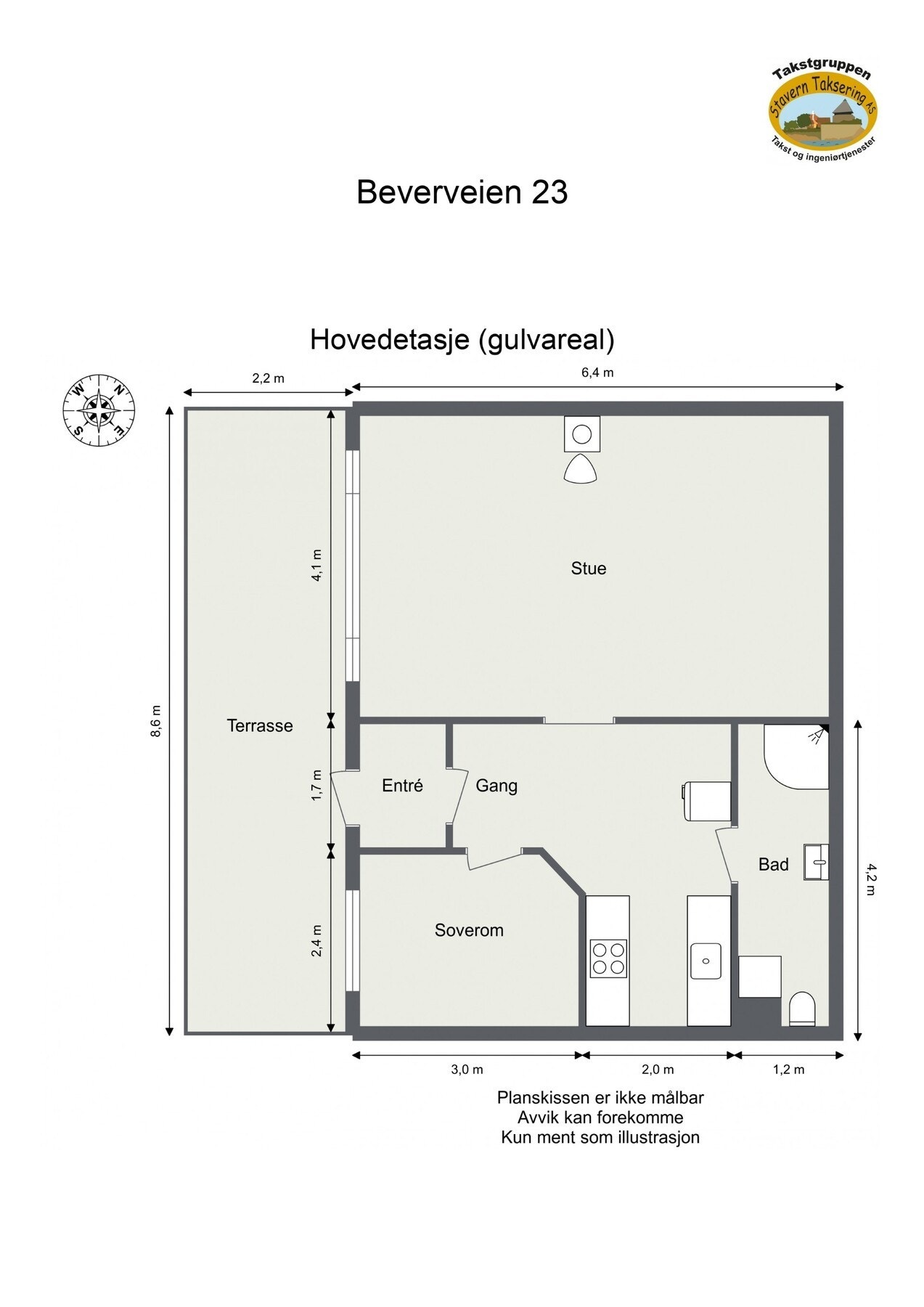 Plantegning Galleribilde