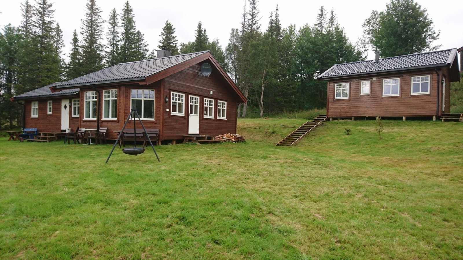 Dette bildet ble tatt før platting ble bygd. Galleribilde