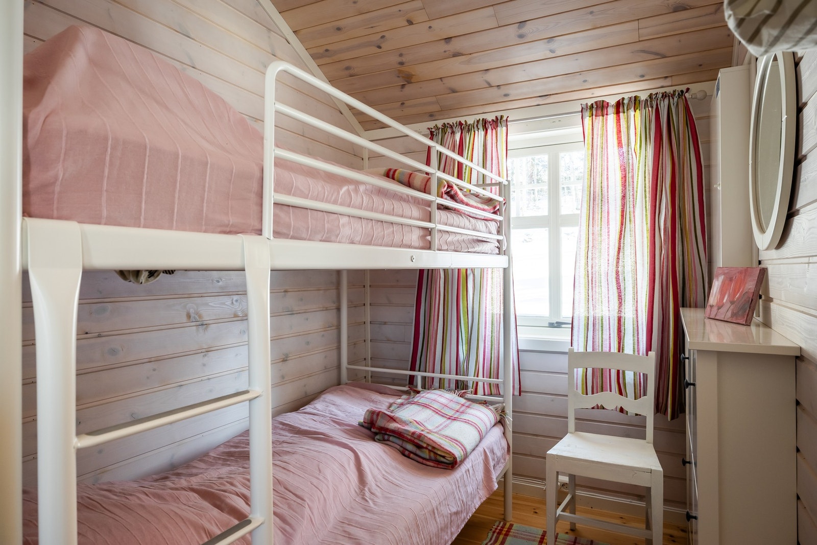 Soverom på 4,6 kvm med køyeseng. Galleribilde