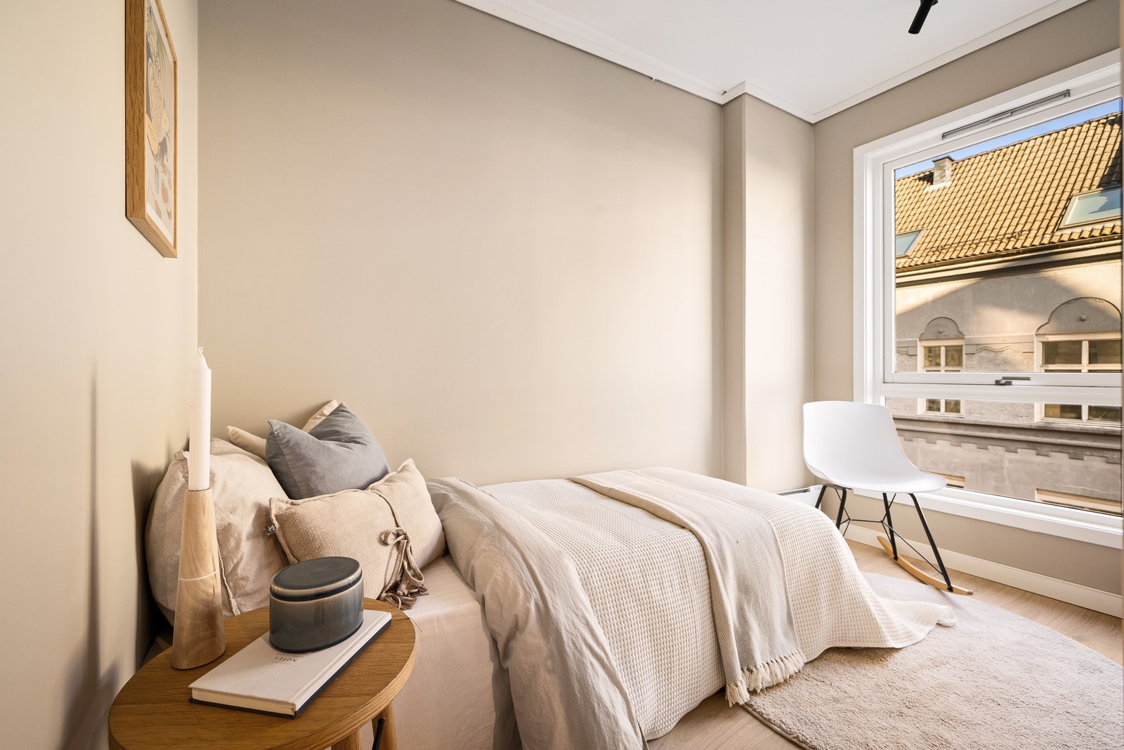 Her bor man skjermet fra de travleste gatene, men samtidig midt i byen. Galleribilde