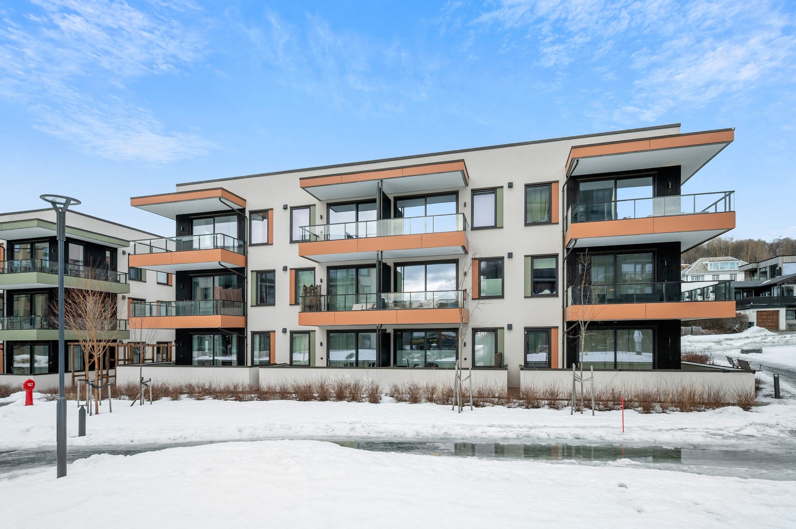 Øvre Nyhavna har vært et svært populært boligprosjekt med sin sentrumsnære beliggenhet, samtidig som man har enkel tilgang til Ladestien, grønrområder og badeplasser. Galleribilde