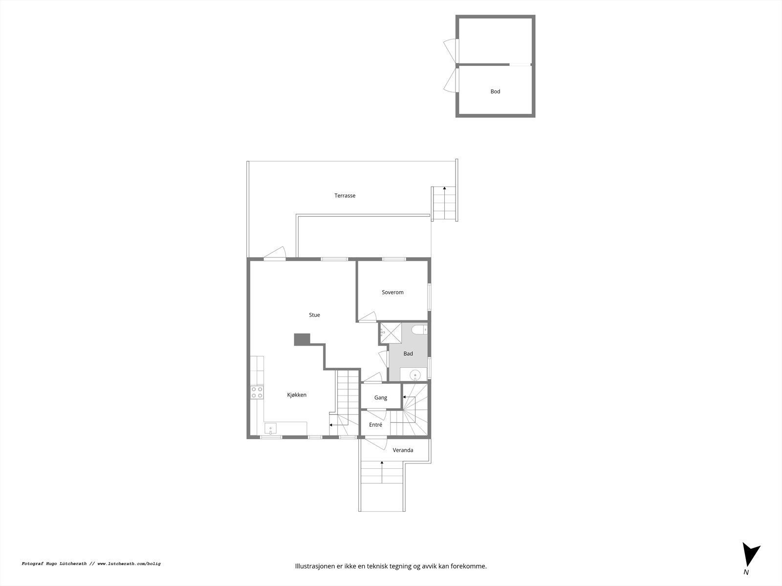 Plantegning 1. etasje. Galleribilde