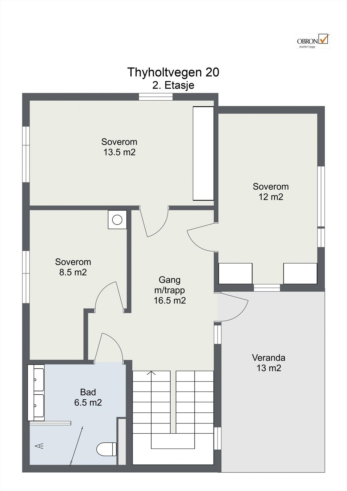 Planskisse 2 etasje Galleribilde