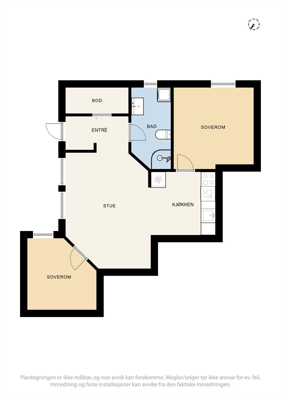 Plantegning underetasje. Galleribilde