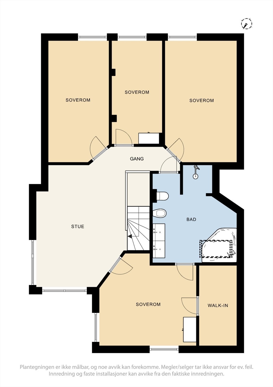 Plantegning 2. etasje. Galleribilde