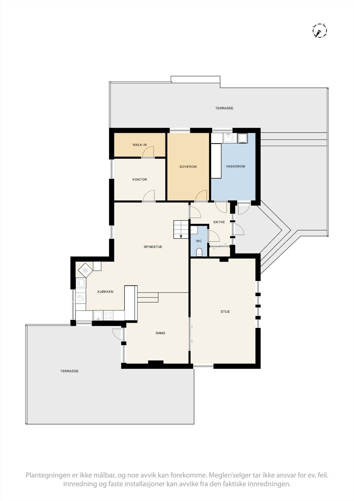 Plantegning 1. etasje. Galleribilde