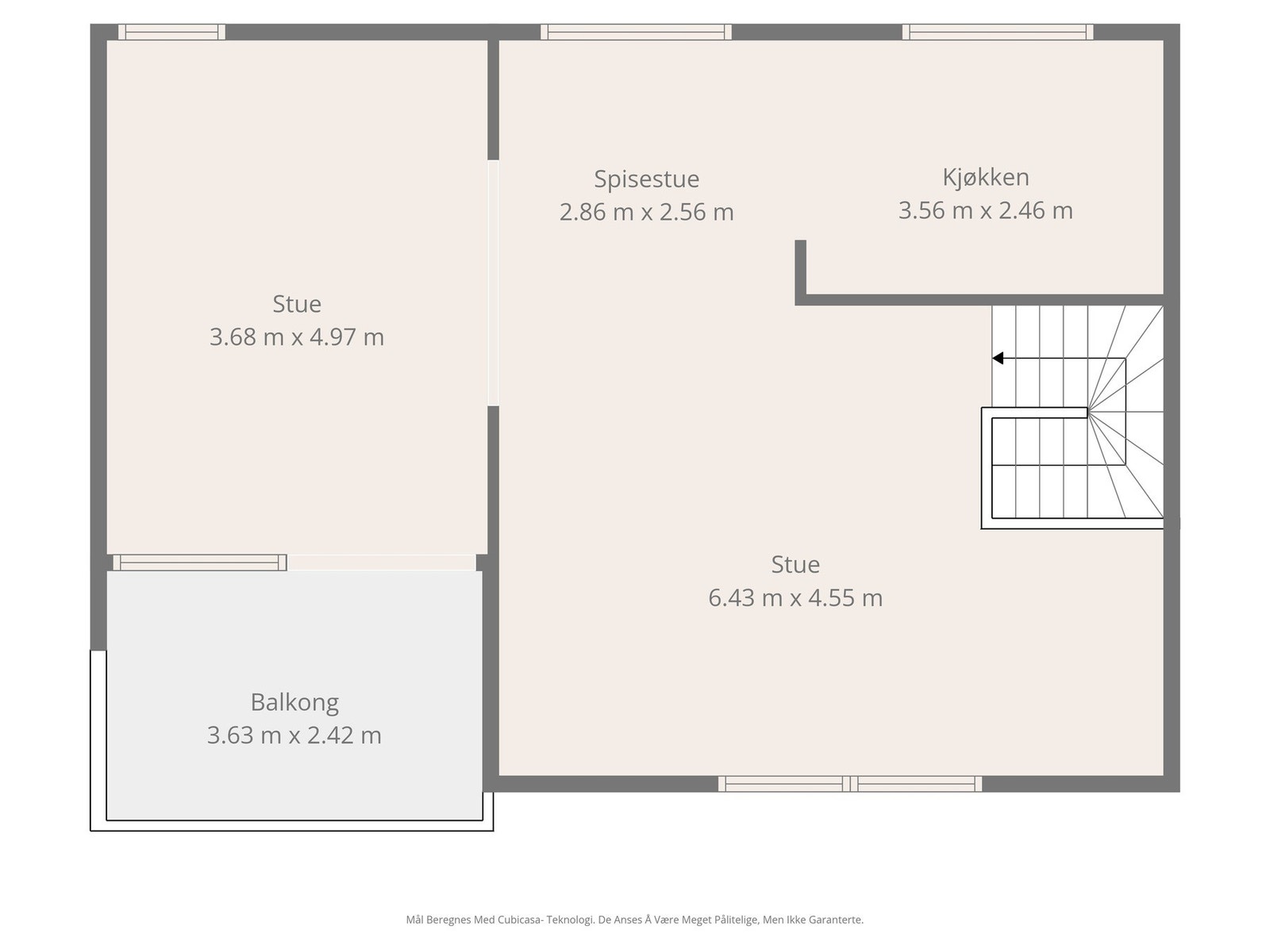 Plantegning andre etasje Galleribilde