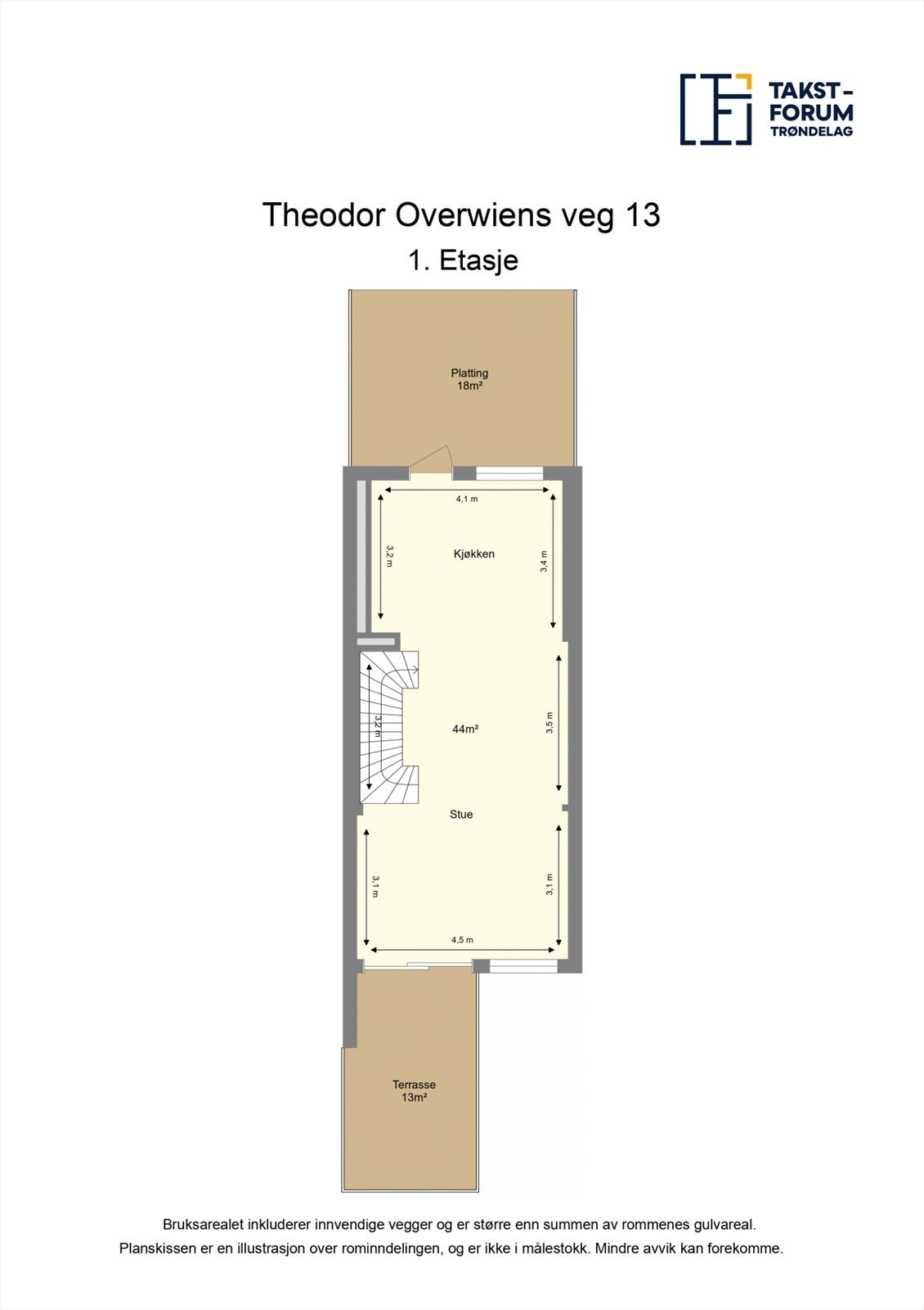 Planskisse 1.etasje. Galleribilde